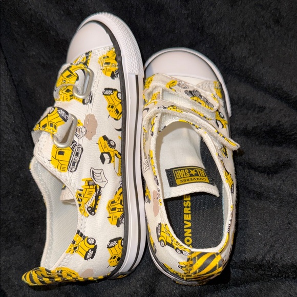 Converse Kids Yellow Construction Sneakers New* Sz 10 - Picture 4 of 10